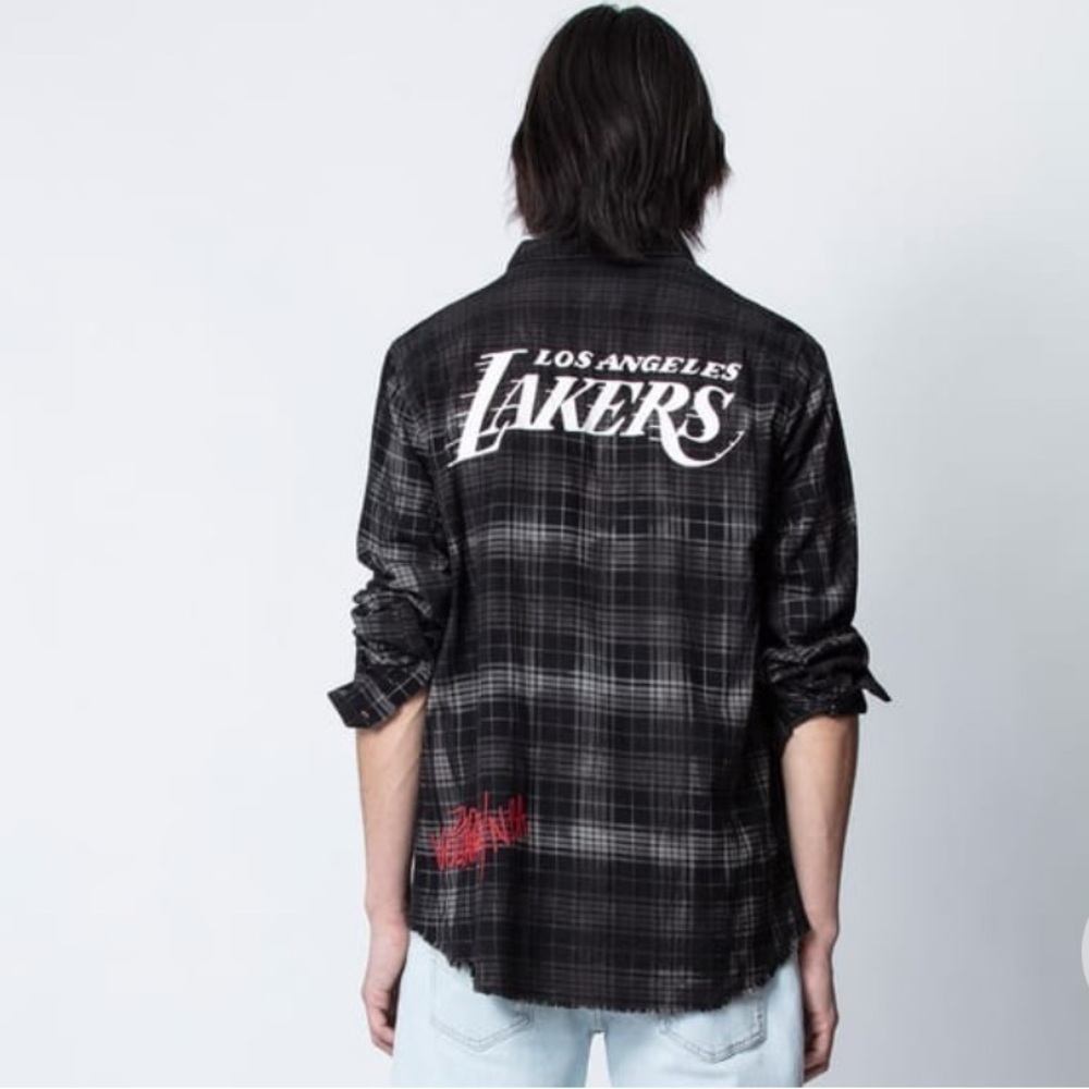 Zadig & Voltaire Stanael Lakers NBA Check Shirt